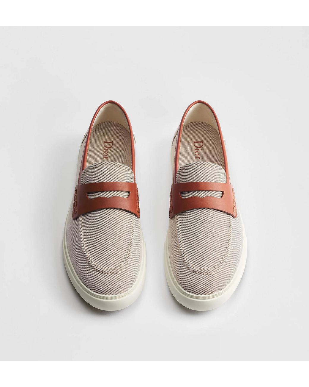 Dior Brown Homme Chester Iviera Moccasins for men
