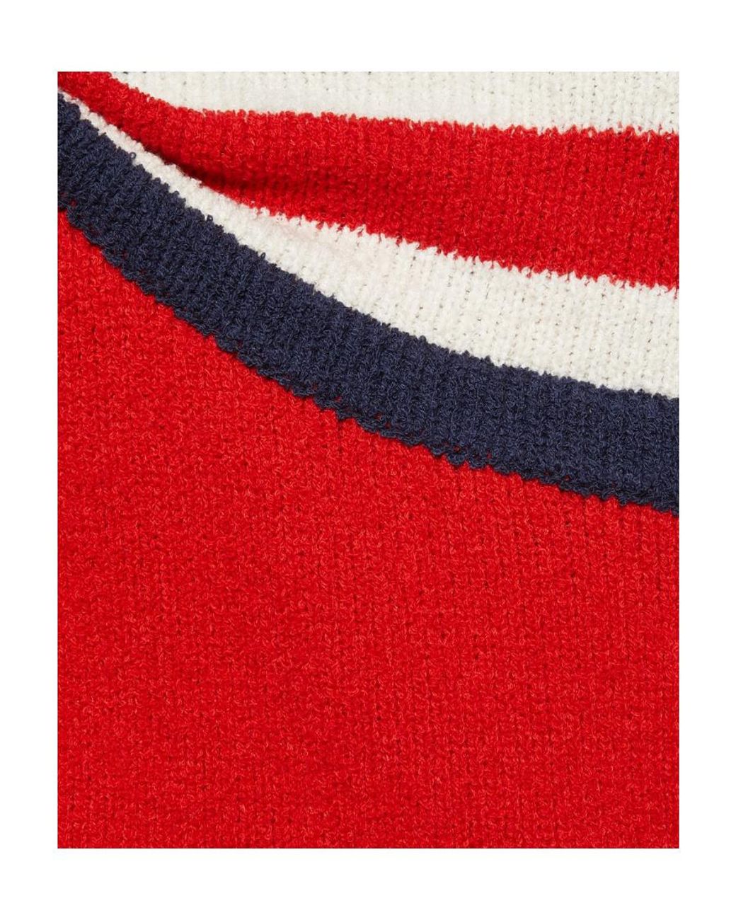 Gucci Red Halterneck Knitted Cropped Top