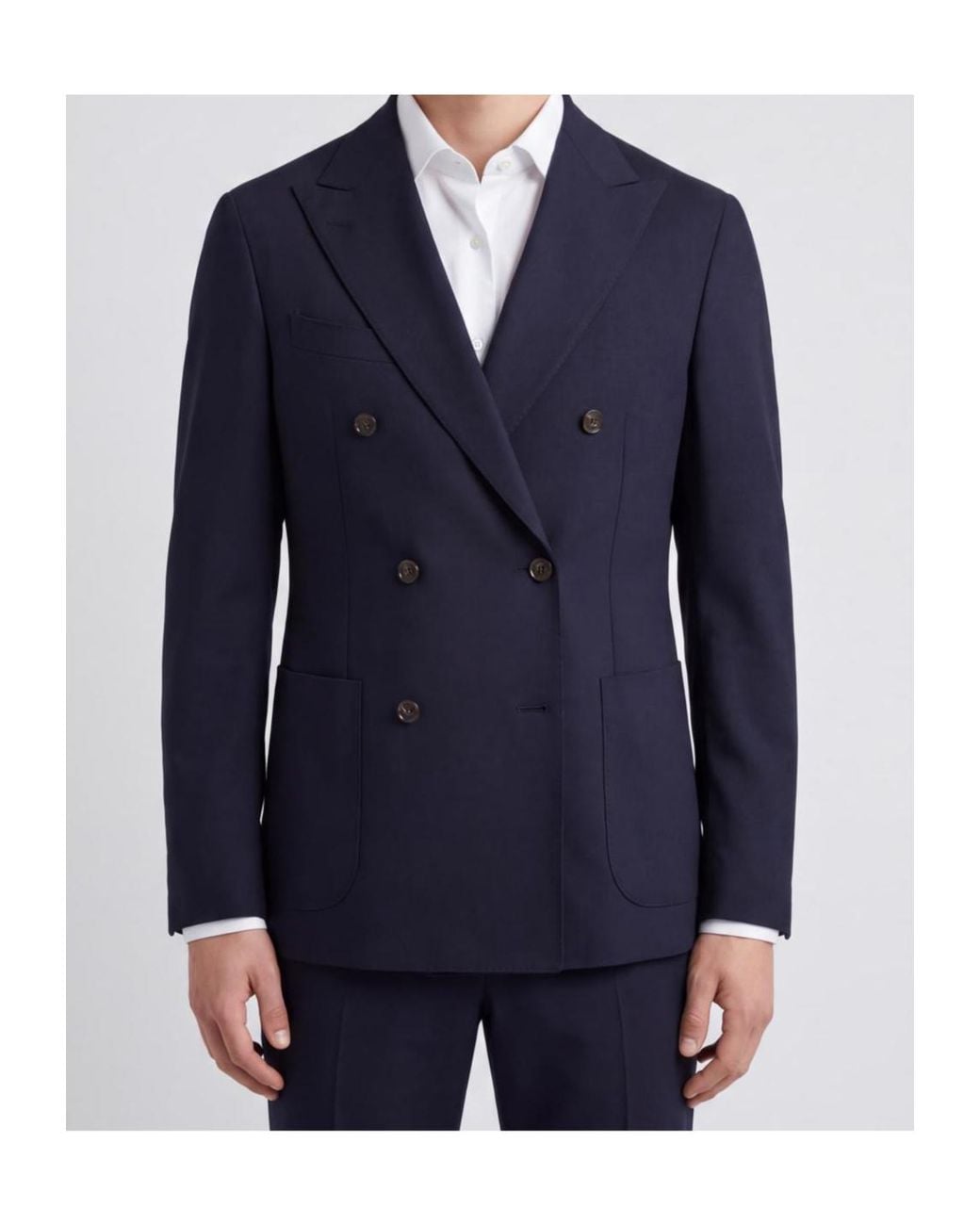 Lardini Blue Double-Breasted Blazer for men