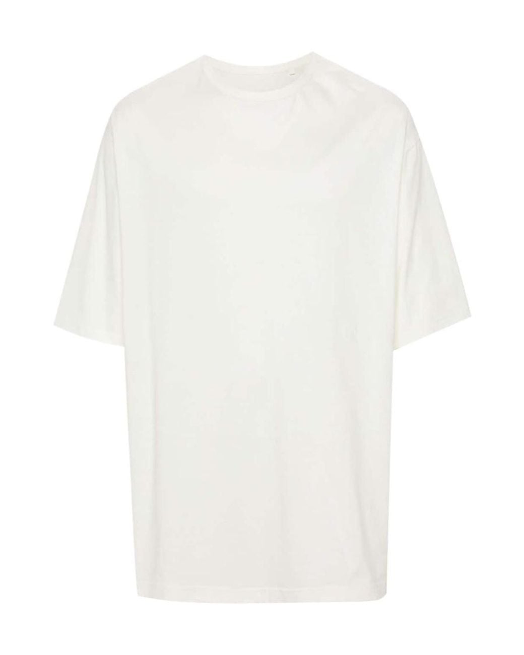 Y-3 White Boxy Fit Crewneck T-Shirt for men