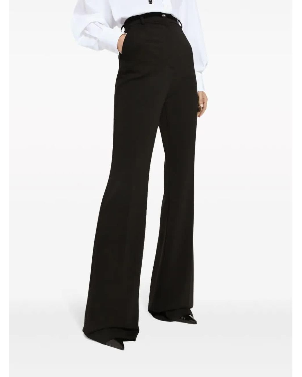 Dolce & Gabbana Black Flared Pants