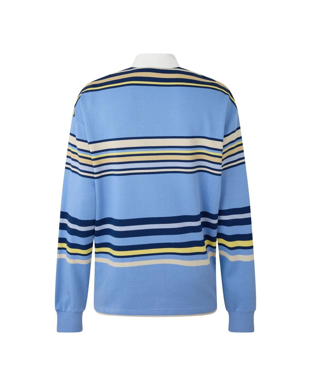 Amiri Blue Striped Polo Shirt for men