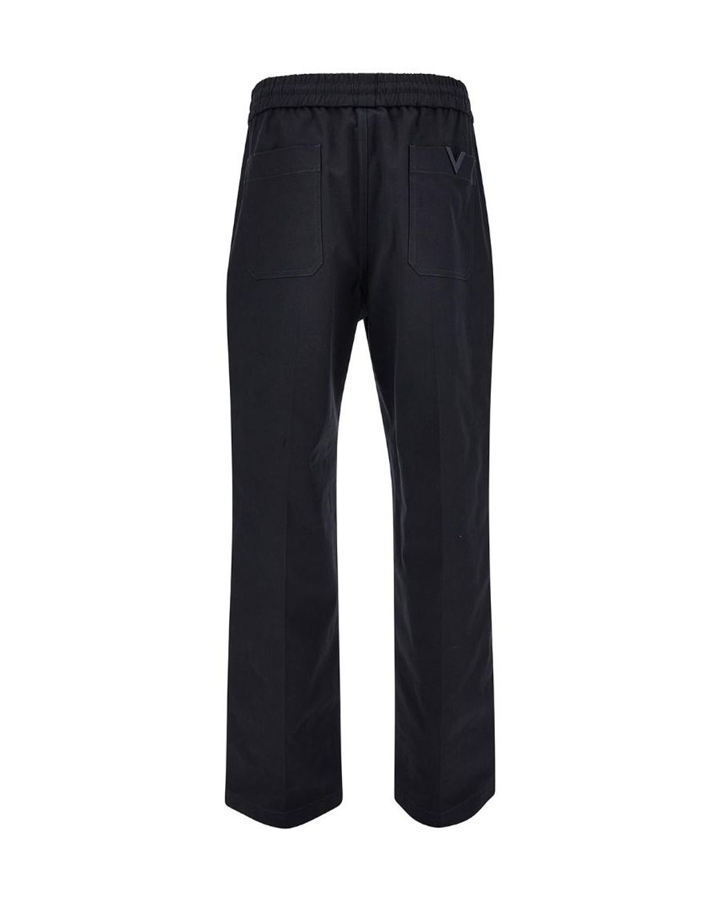 Valentino Blue High Waist Straight Leg Trousers for men