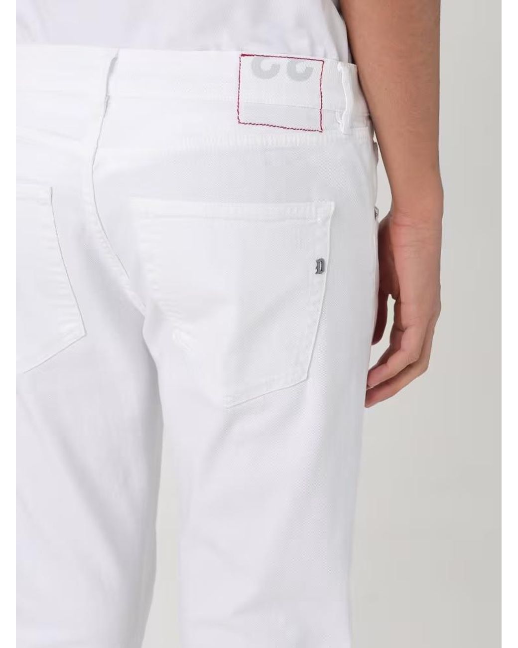 Dondup White Slim-Fit Jeans for men