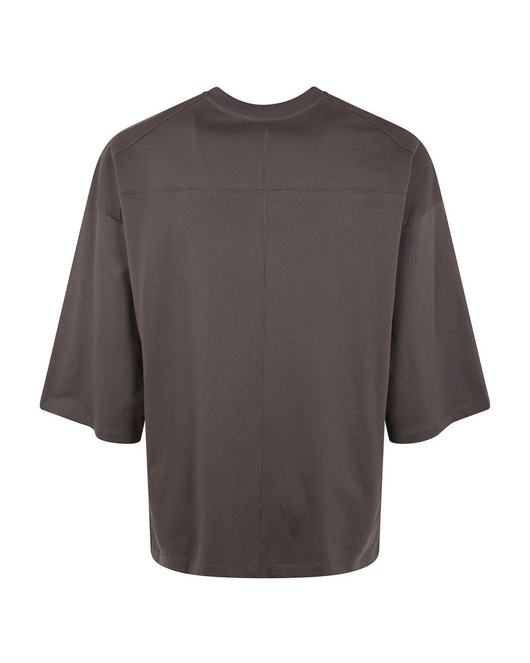Thom Krom Gray Crew-Neck Cotton T-Shirt for men
