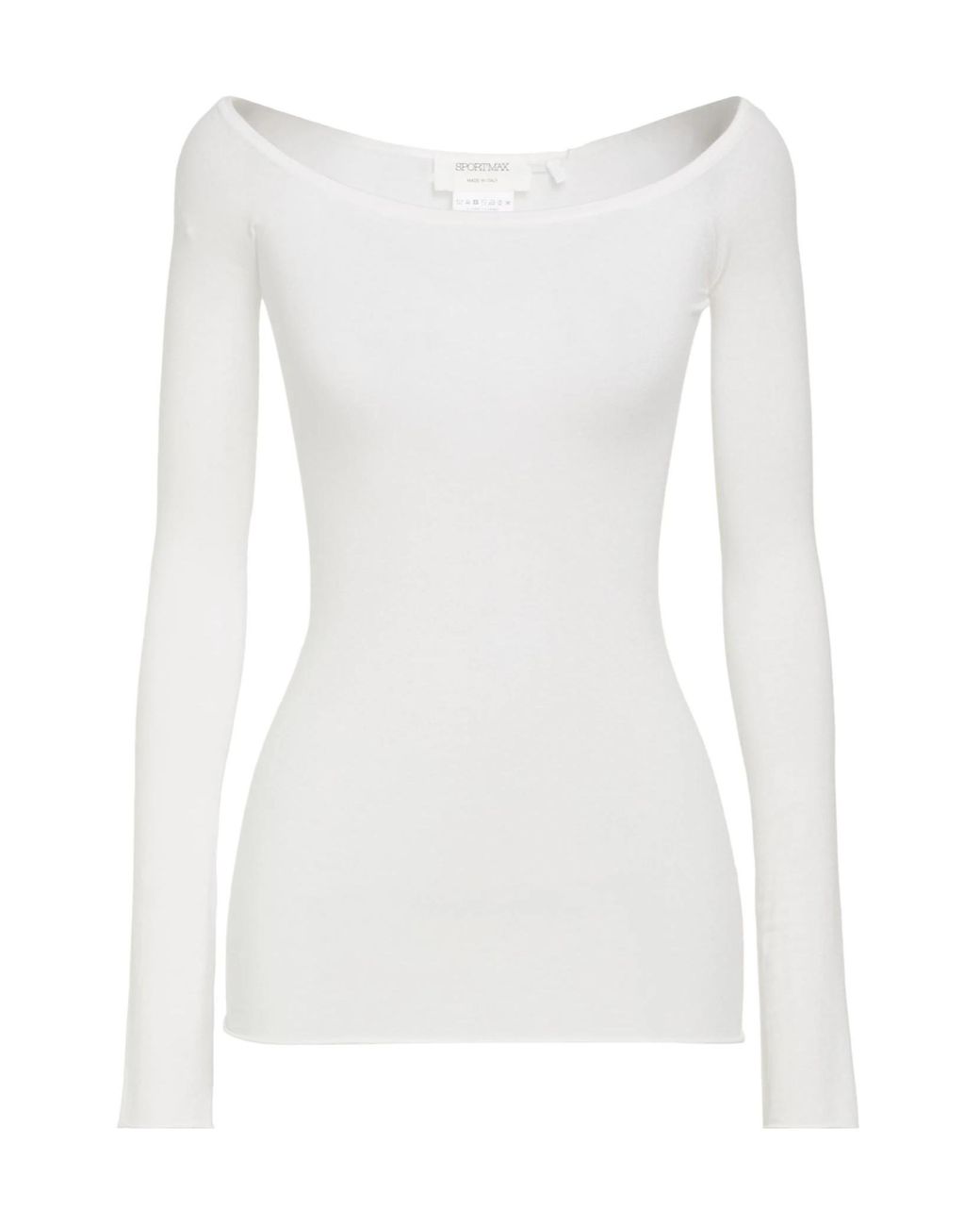 Sportmax White T-Shirt Modal, Polyester