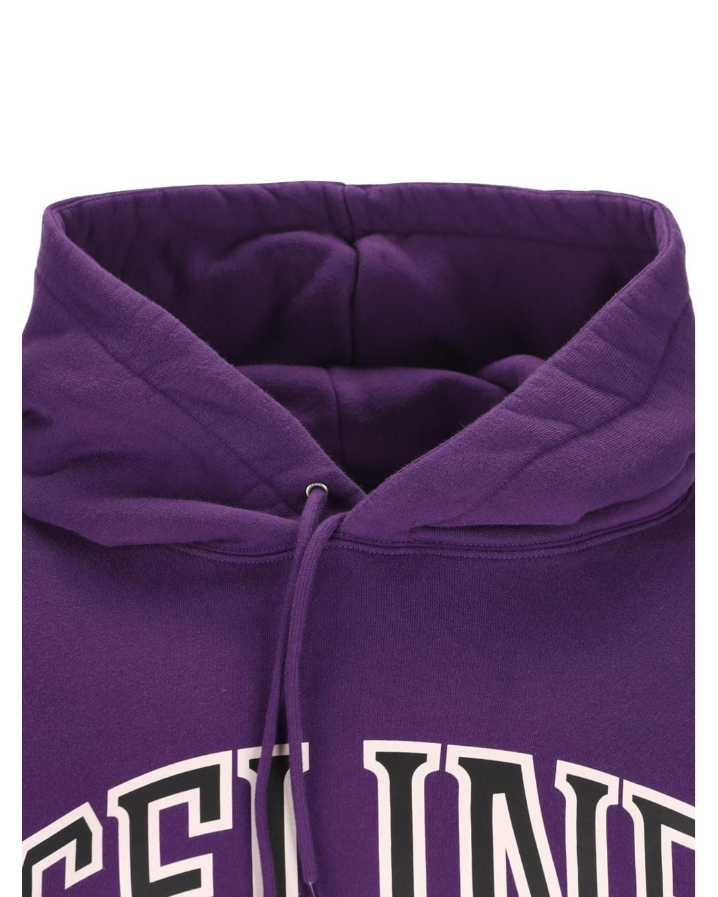 Céline Purple College Hoodie for men