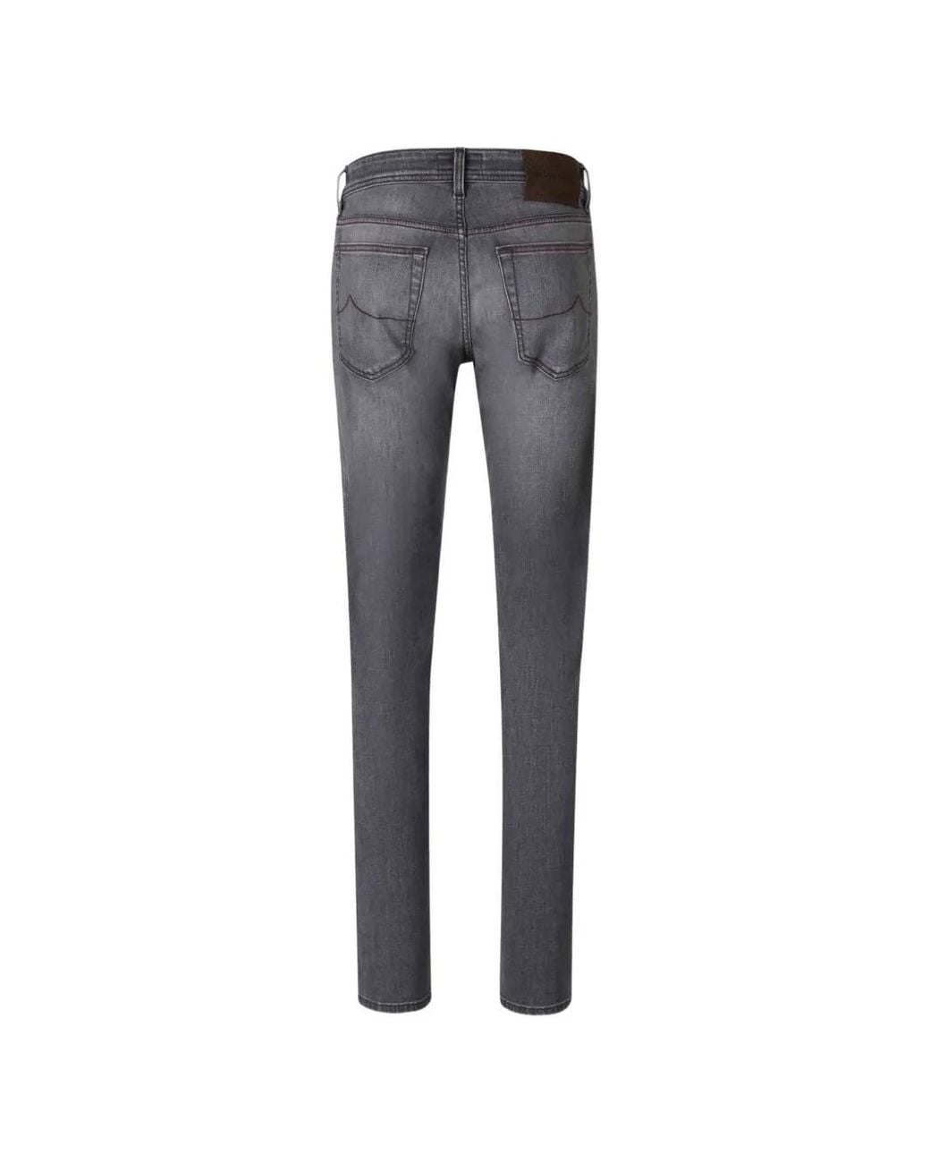 Jacob Cohen Gray Faded-Effect Slim-Fit Jeans for men