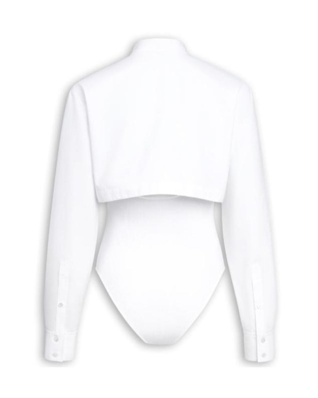 Alaïa White Alaïa Layer Poplin Shirt