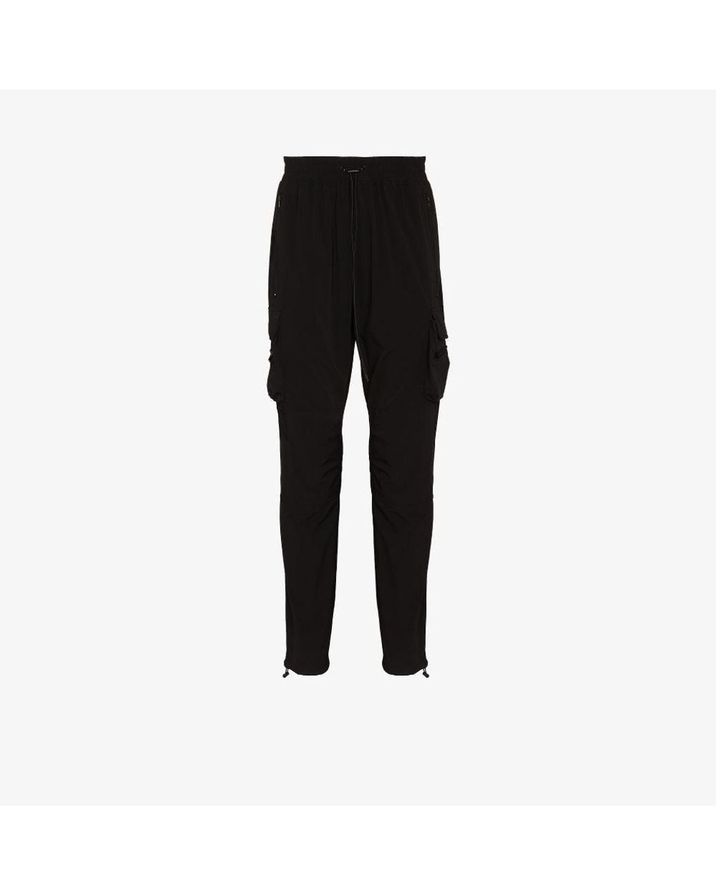 Represent Black Cargo Trousers for men