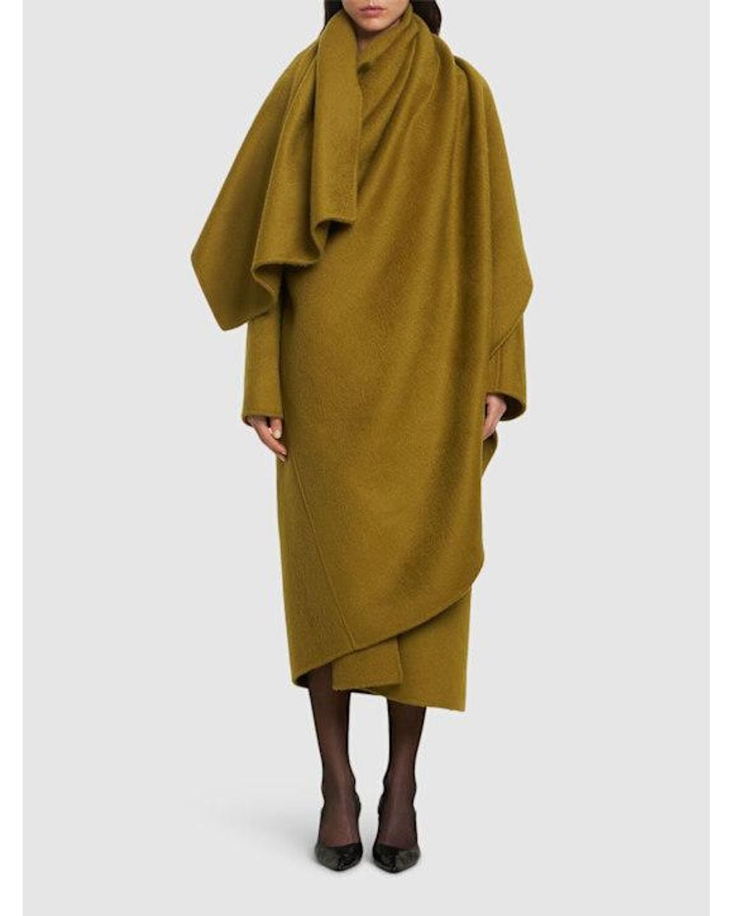 The Row Green Jan Cashmere Coat