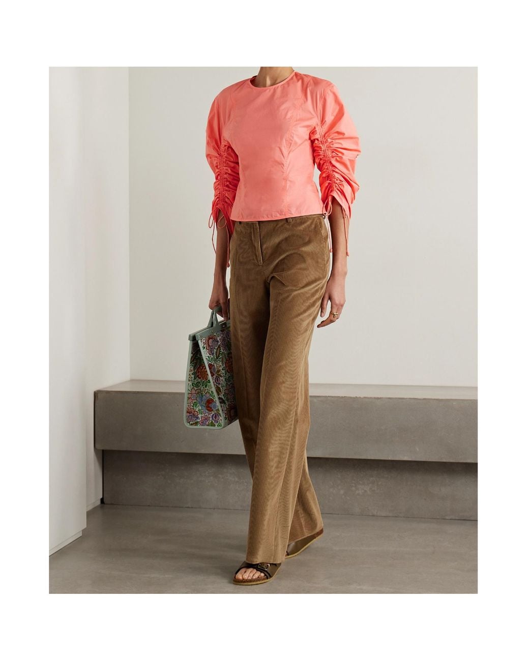 Ulla Johnson Red Puff-Sleeved Top