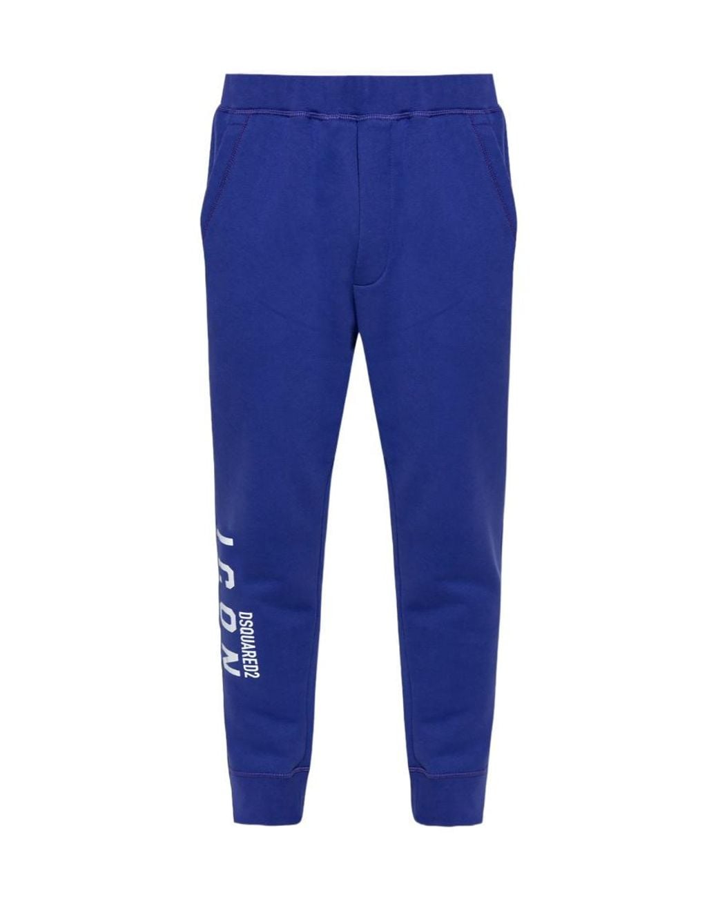 DSquared² Icon Logo-Printed Tapered Leg Track Pants in Blue for Men | Lyst