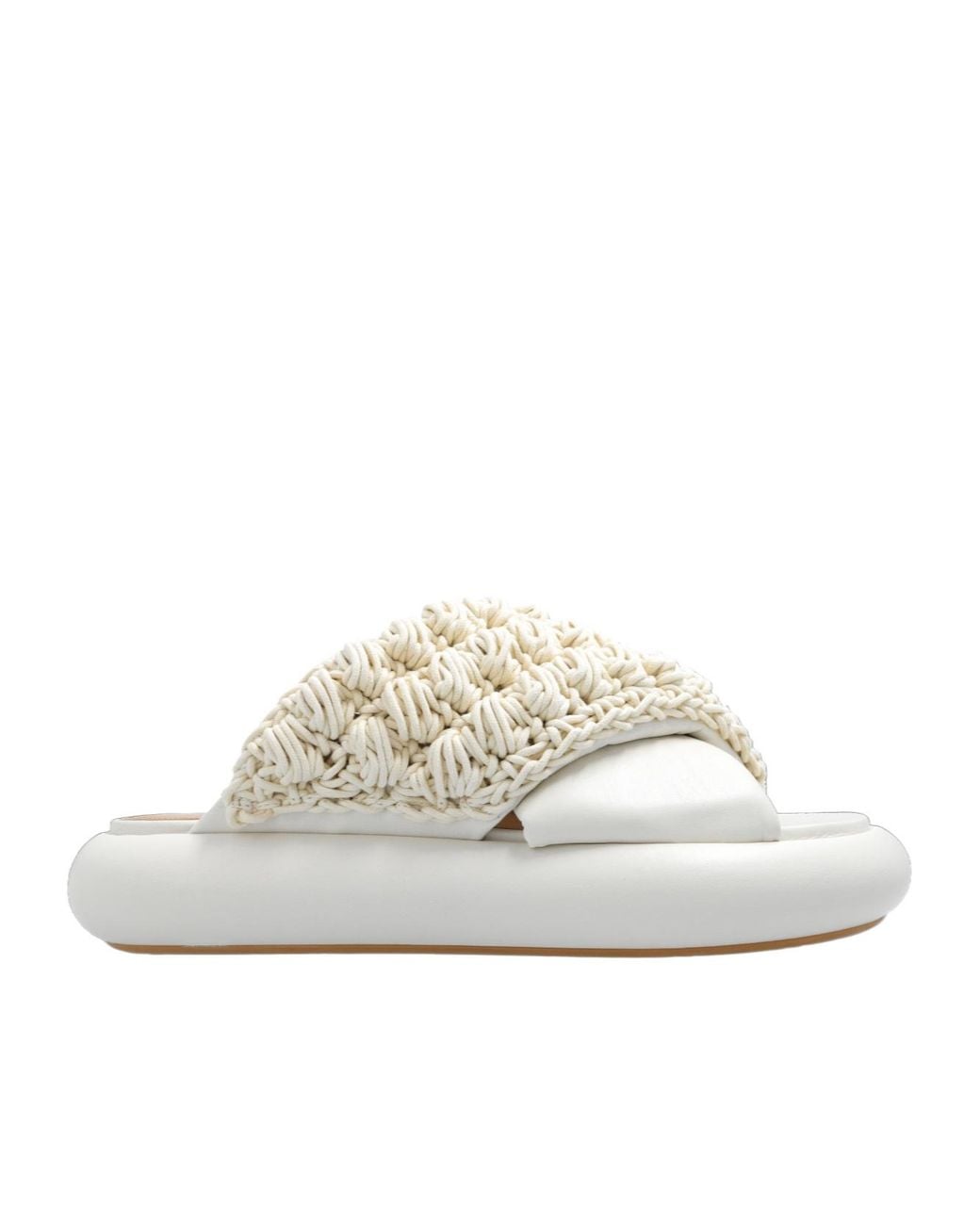 J.W. Anderson White Popcorn Platform Slides