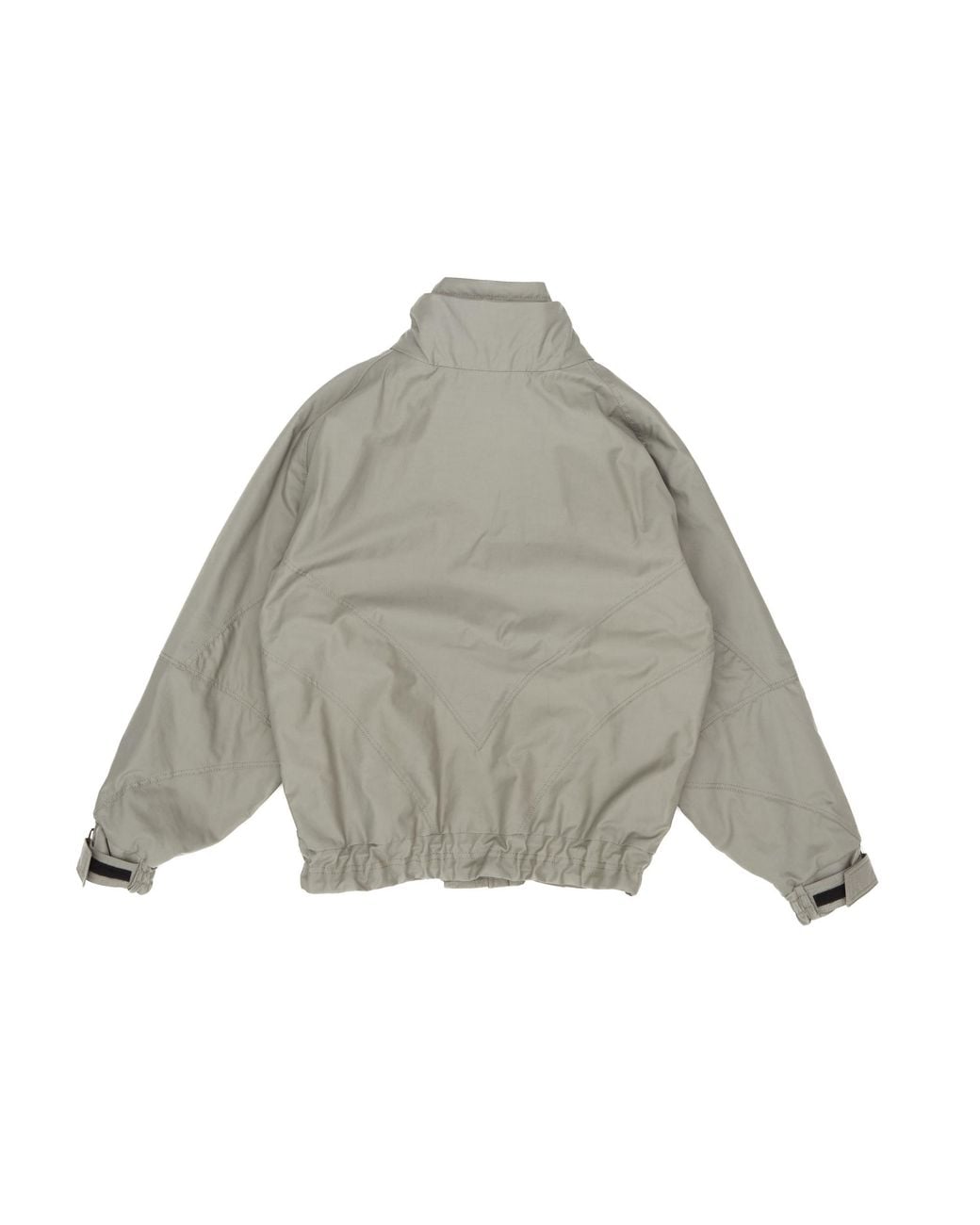 The Attico Gray The High Neck Zip Bomber Jacket