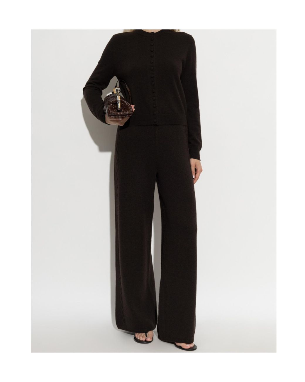 Lisa Yang Black Olanda Wide-Leg Pants