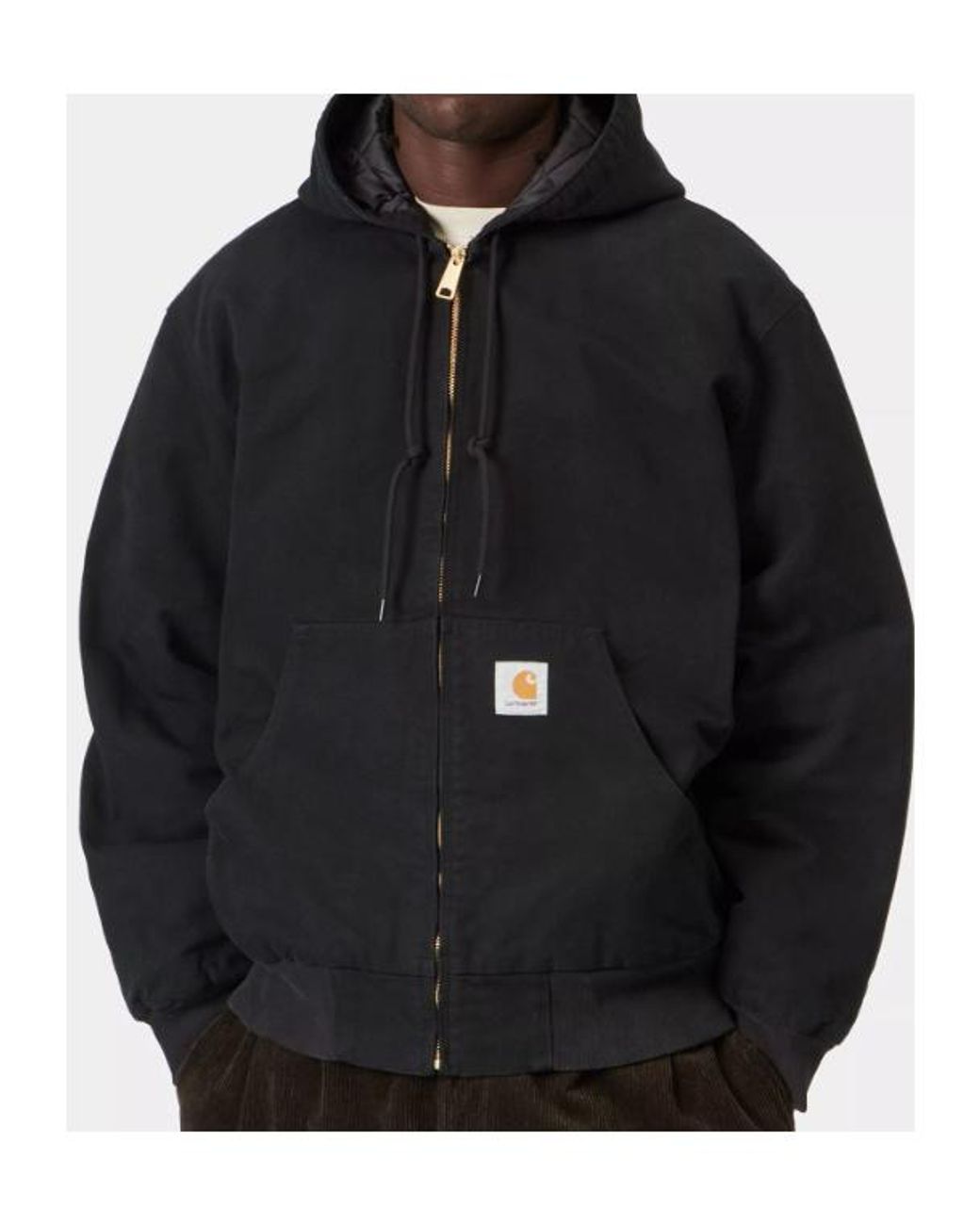 Carhartt Black Og Active Hooded Jacket for men