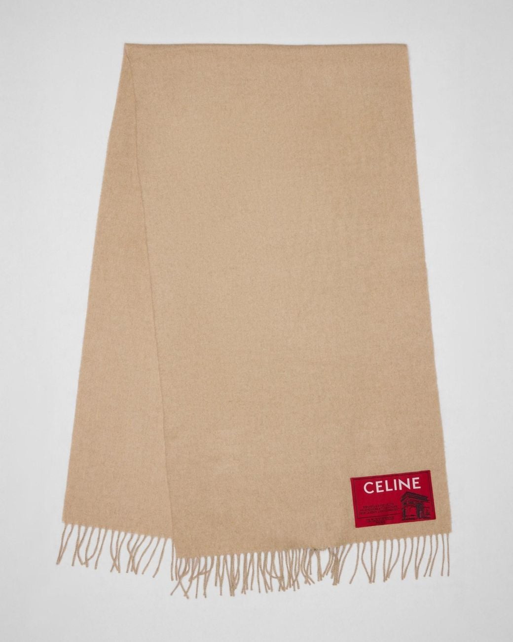 Céline Natural Cashmere Wool Scarf