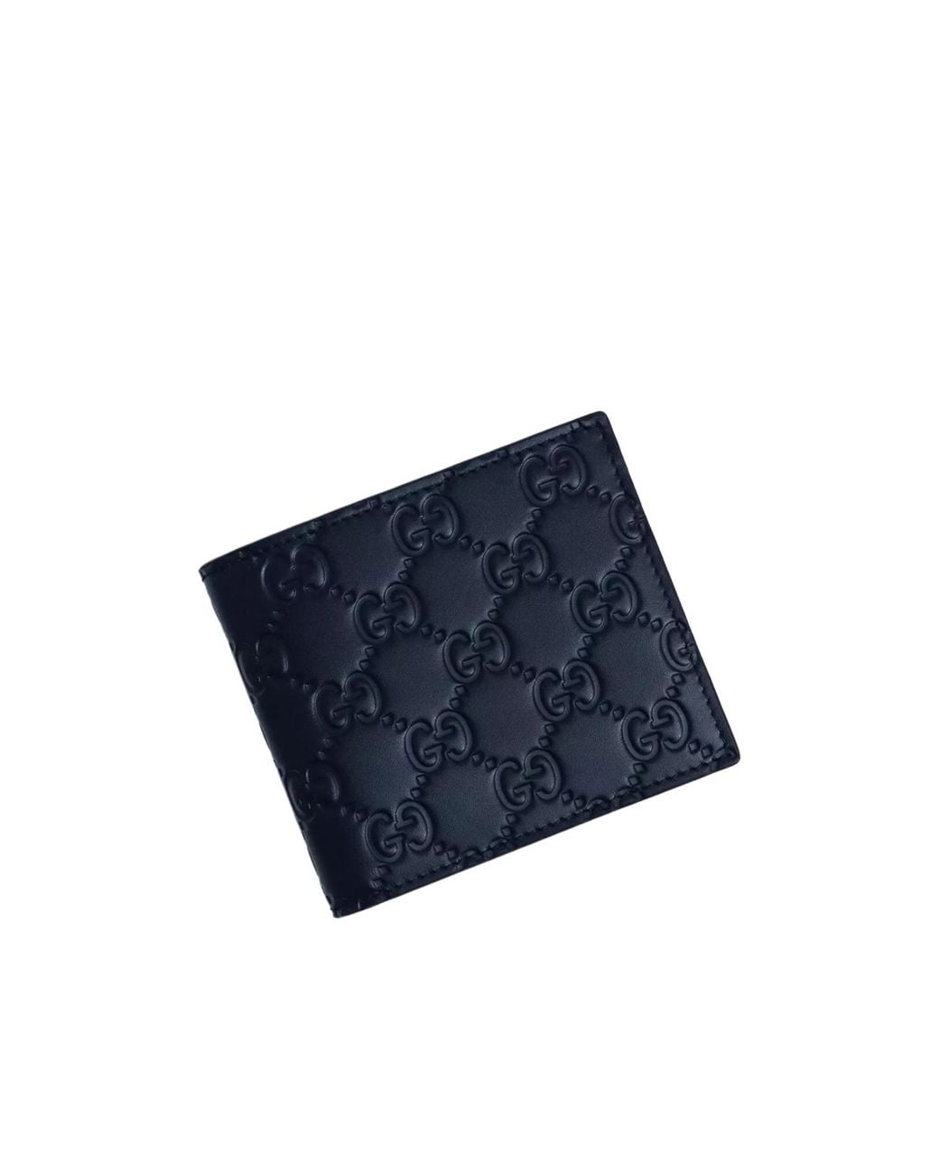 Gucci Blue Embossed Wallet for men