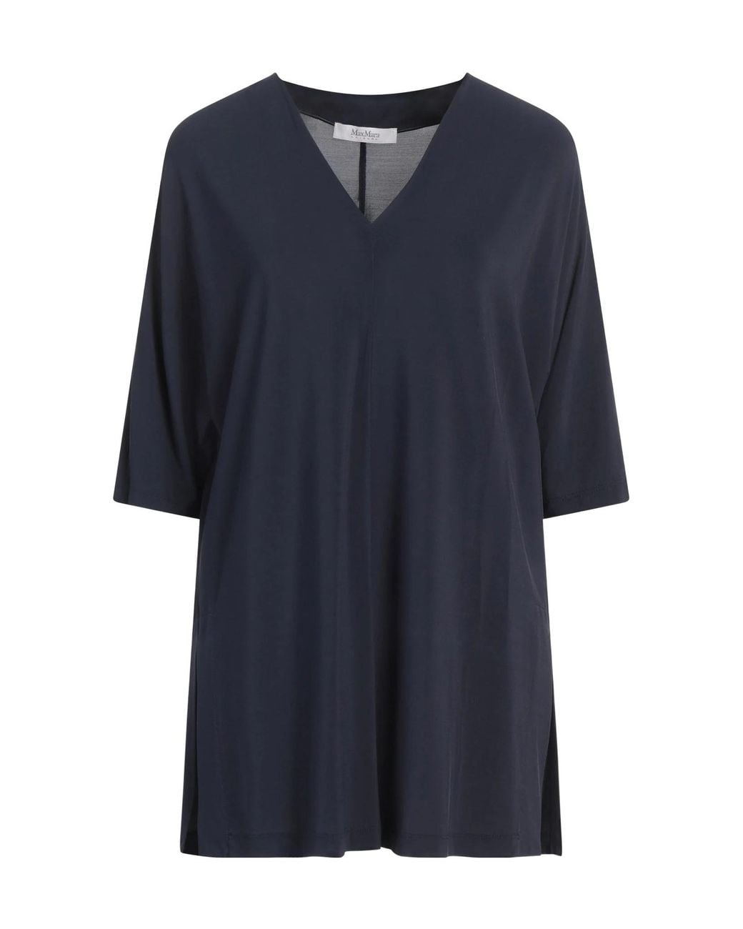 Max Mara Blue Kaftan Top