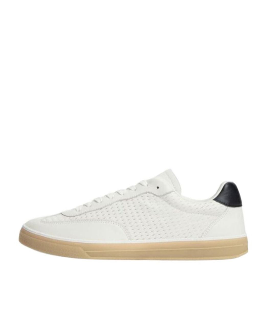 Tommy Hilfiger White Textured Low-Top Sneakers for men