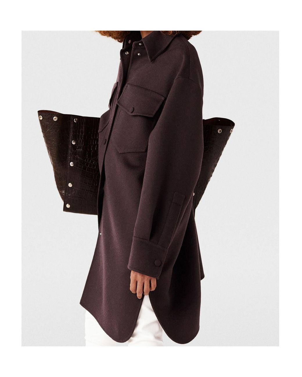 Stella McCartney Blue Press-Stud Fastening Overshirt