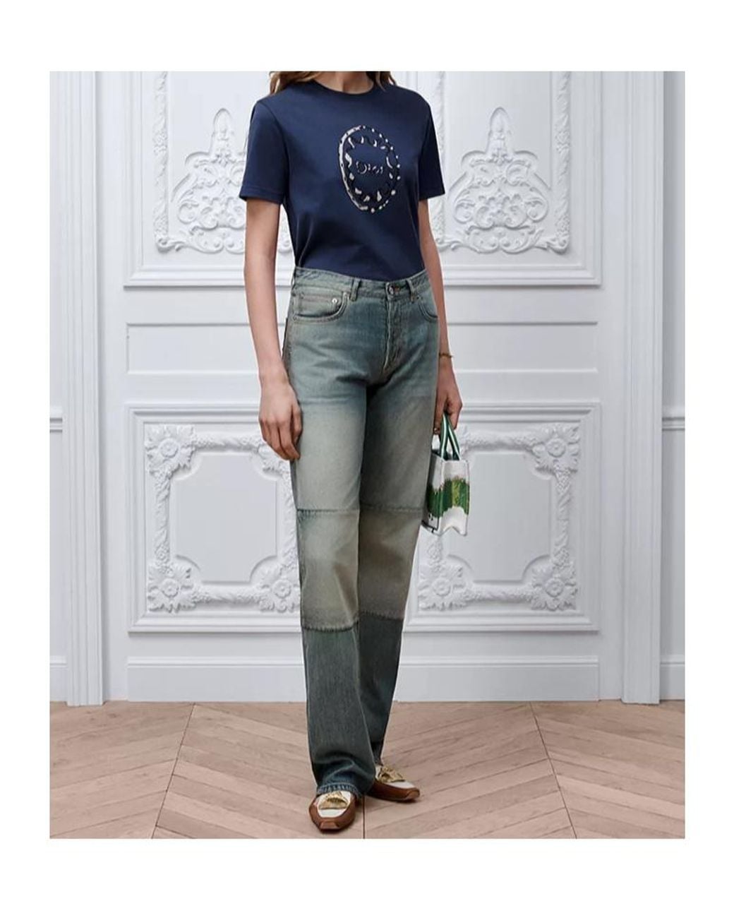Dior Blue Fitted T-Shirt