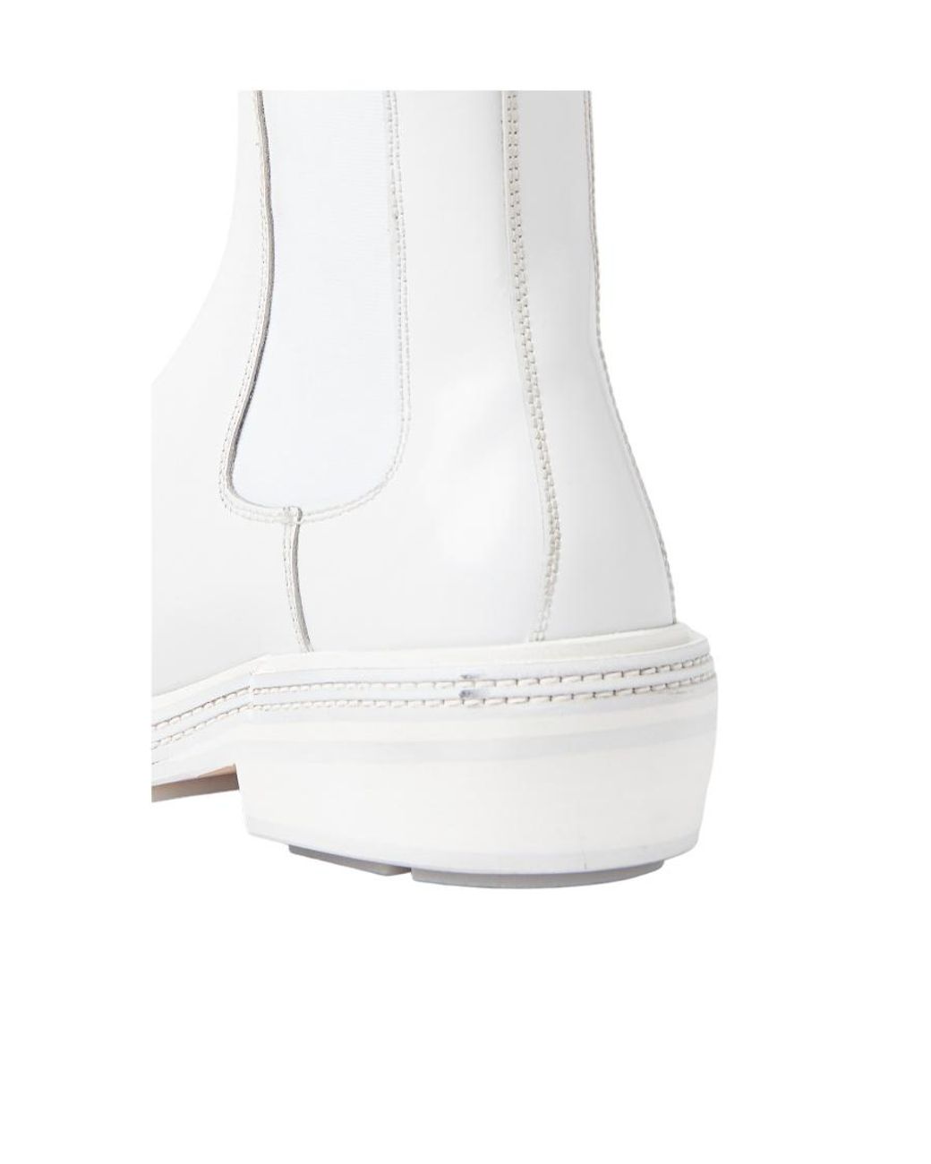 Bottega Veneta White Fireman Chelsea Ankle Boots
