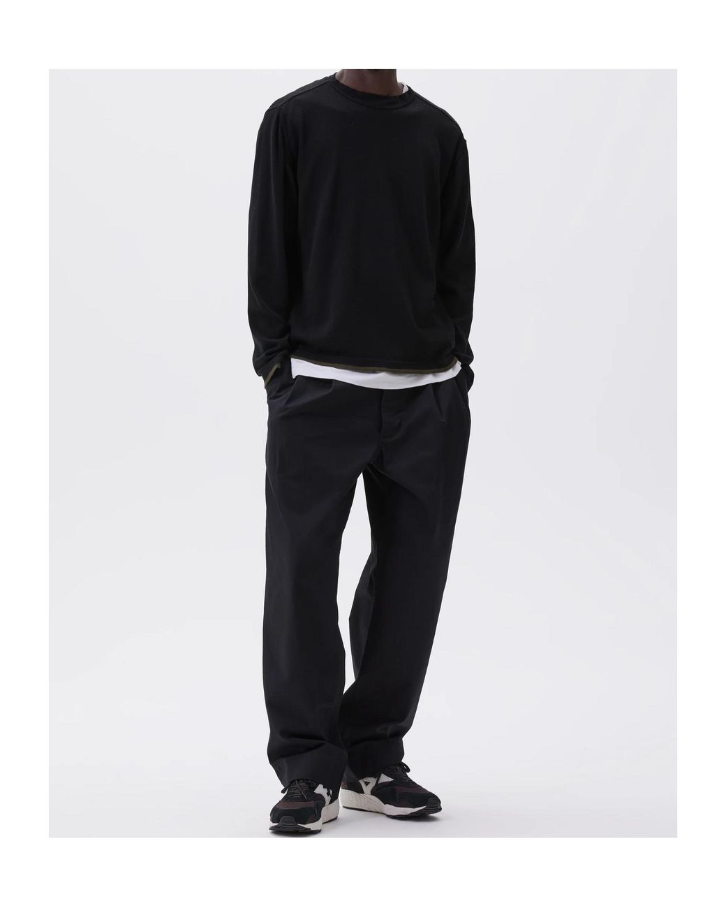 Margaret Howell Black Mhl. Tipped Thermal for men