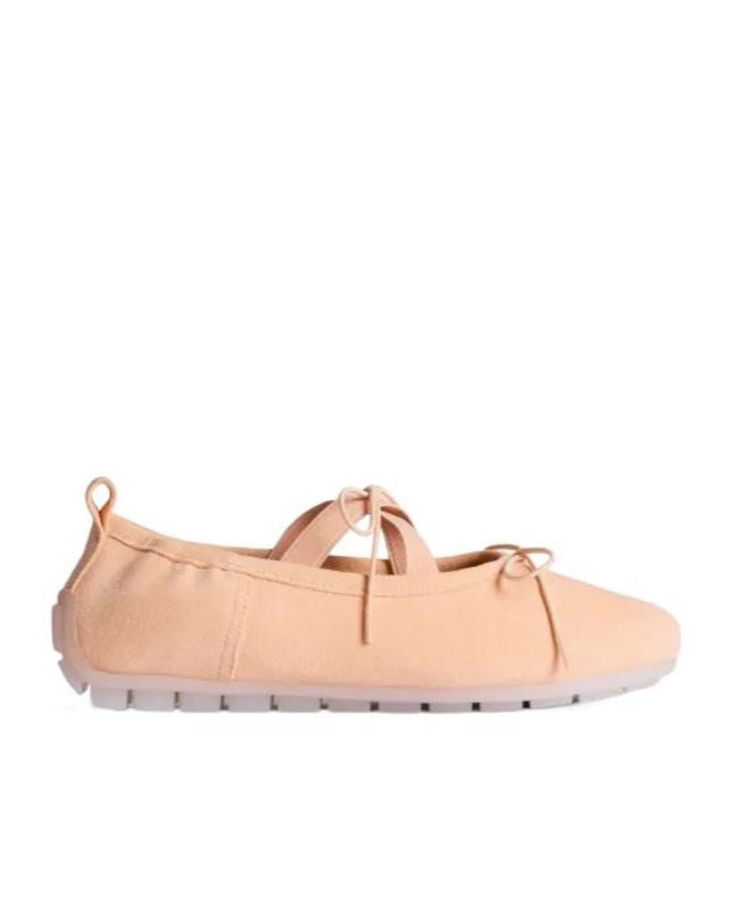 Simone Rocha Pink Elasticated-Strap Ballet Flats