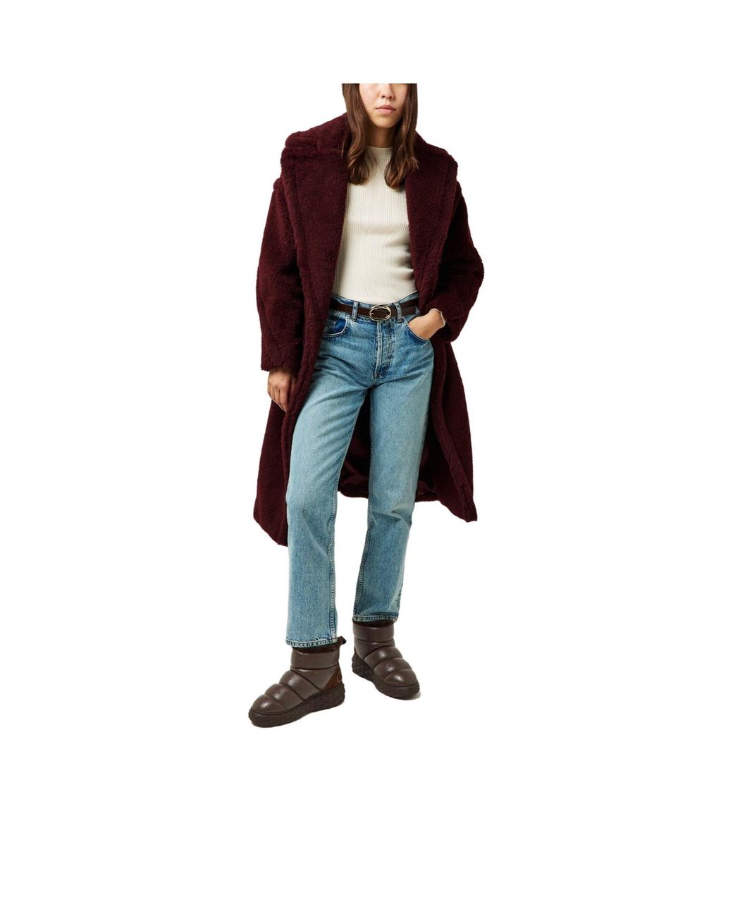 Jimmy Choo Brown Solid Color Snow Boots
