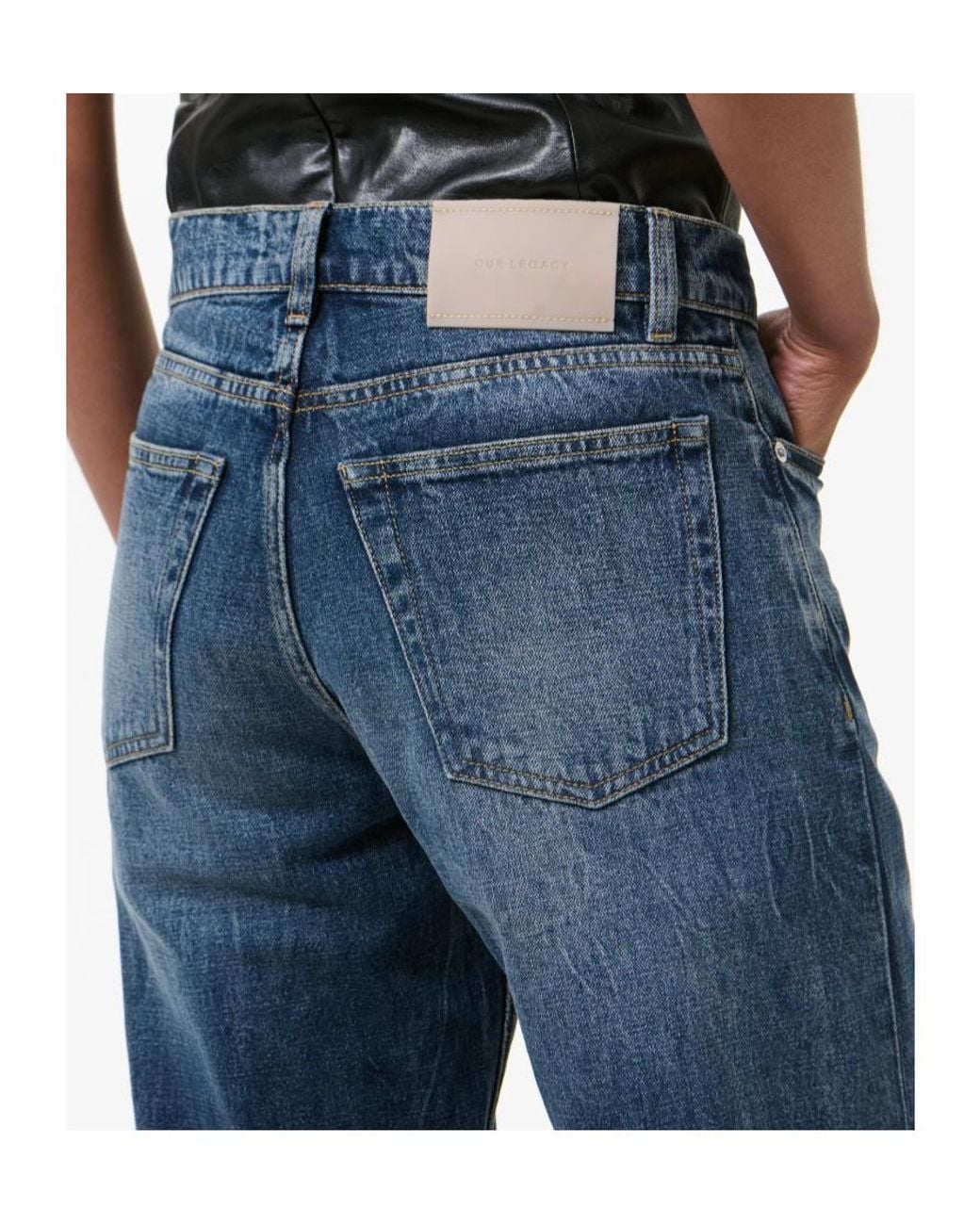 Our Legacy Blue Wata Cut Bootcut Jeans