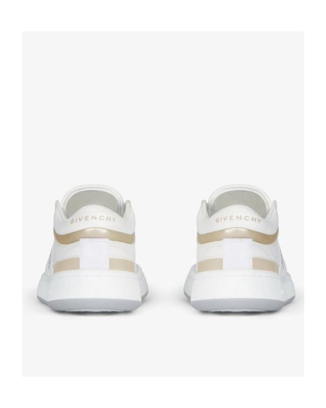 Givenchy White Lace Up Sneakers