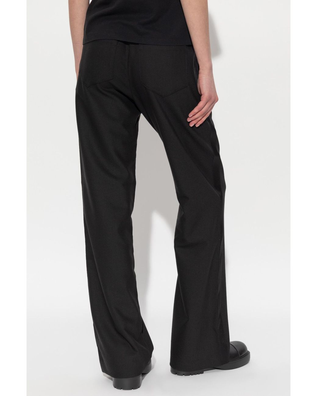Zadig & Voltaire Black Drawstring Side-Stripe Trousers