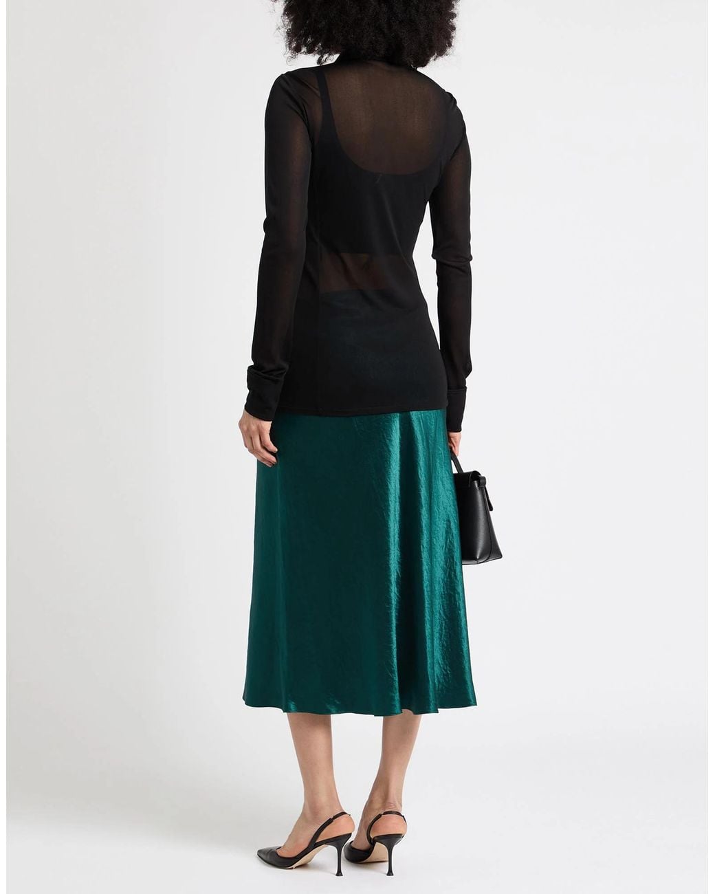 Saint Laurent Black Solid Colour Shirts Blouses