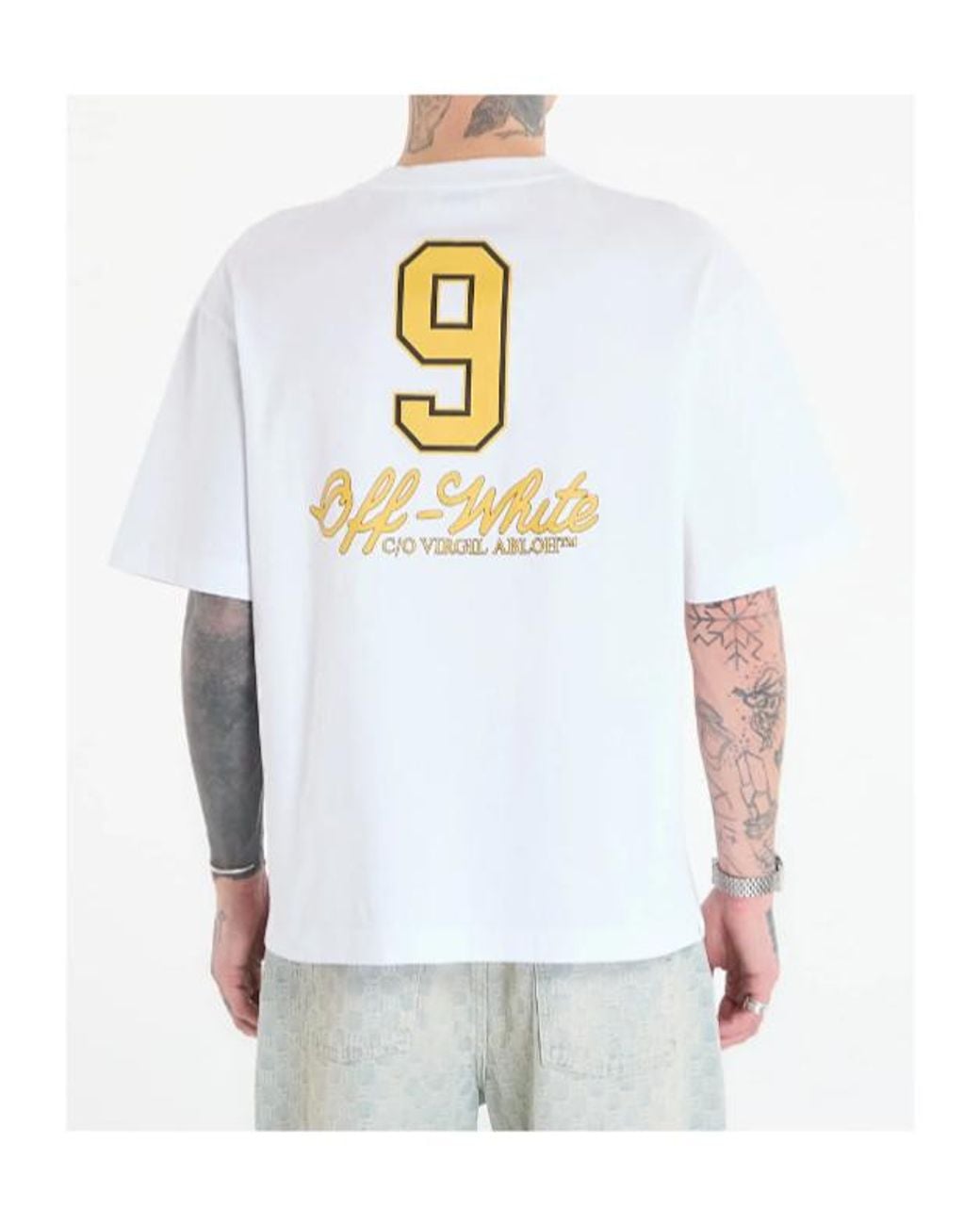Off-White c/o Virgil Abloh White Crewneck Short-Sleeved T-Shirt for men