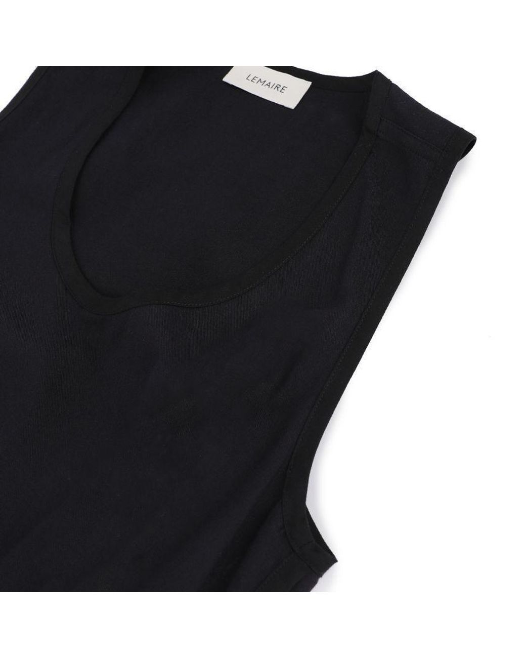 Lemaire Blue Sleeveless Wrap Dress