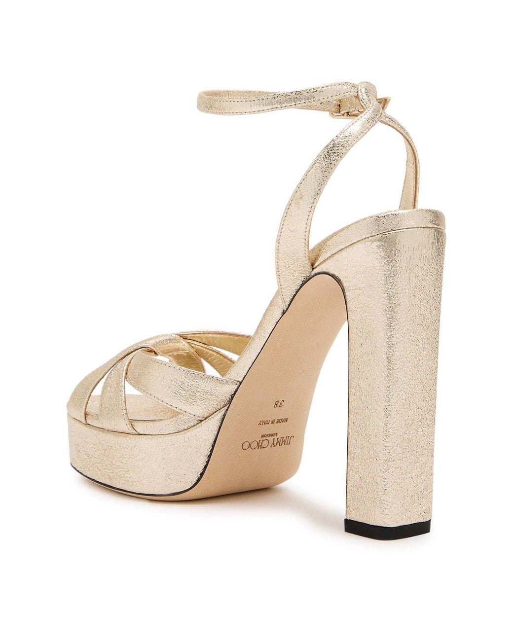 Jimmy Choo White Heeled Sandals
