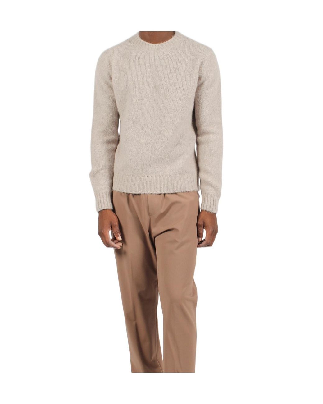 Herno Natural Crewneck Knitted Jumper for men