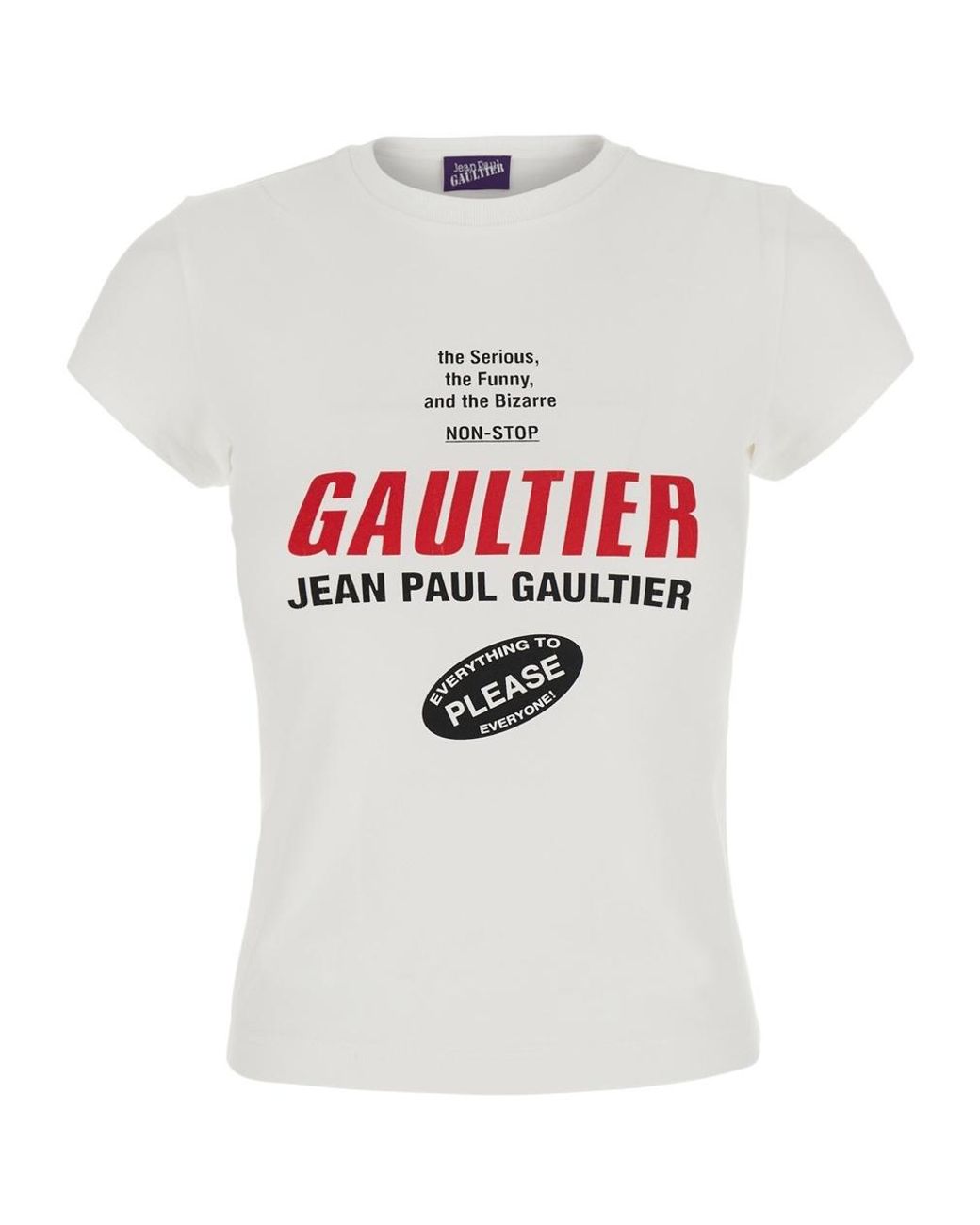 Jean Paul Gaultier White Short-Sleeved T-Shirt