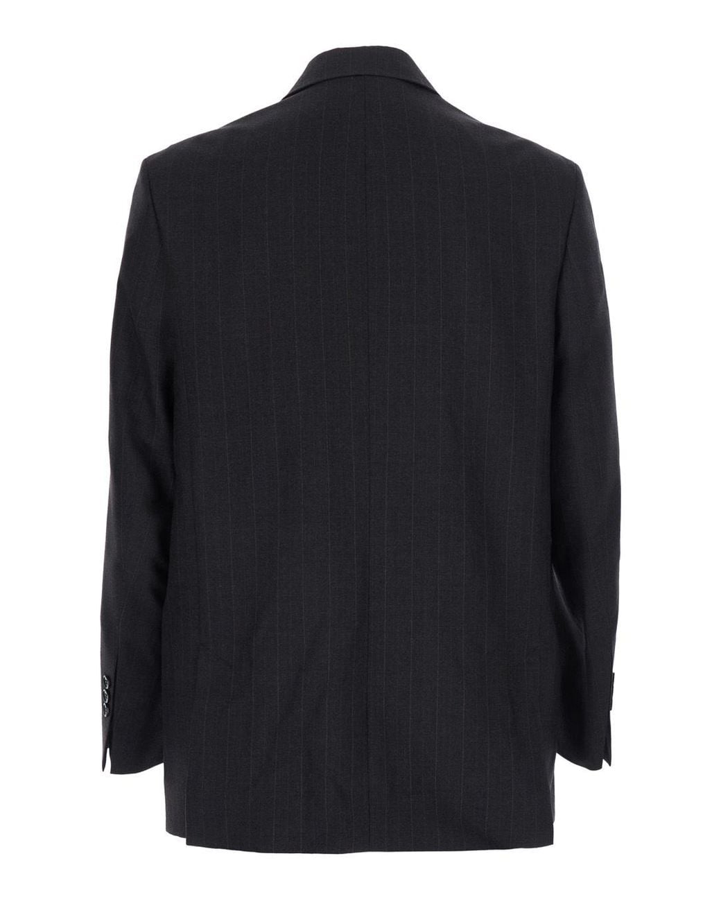 AMI Black Ami Double Breasted Tailored Blazer for men