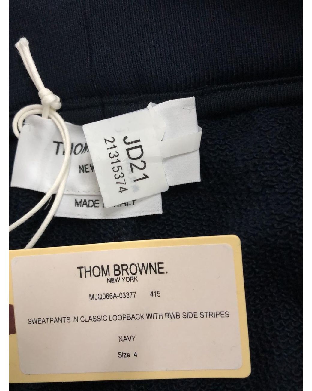 Thom Browne Blue Rwb Stripe Track Pants for men