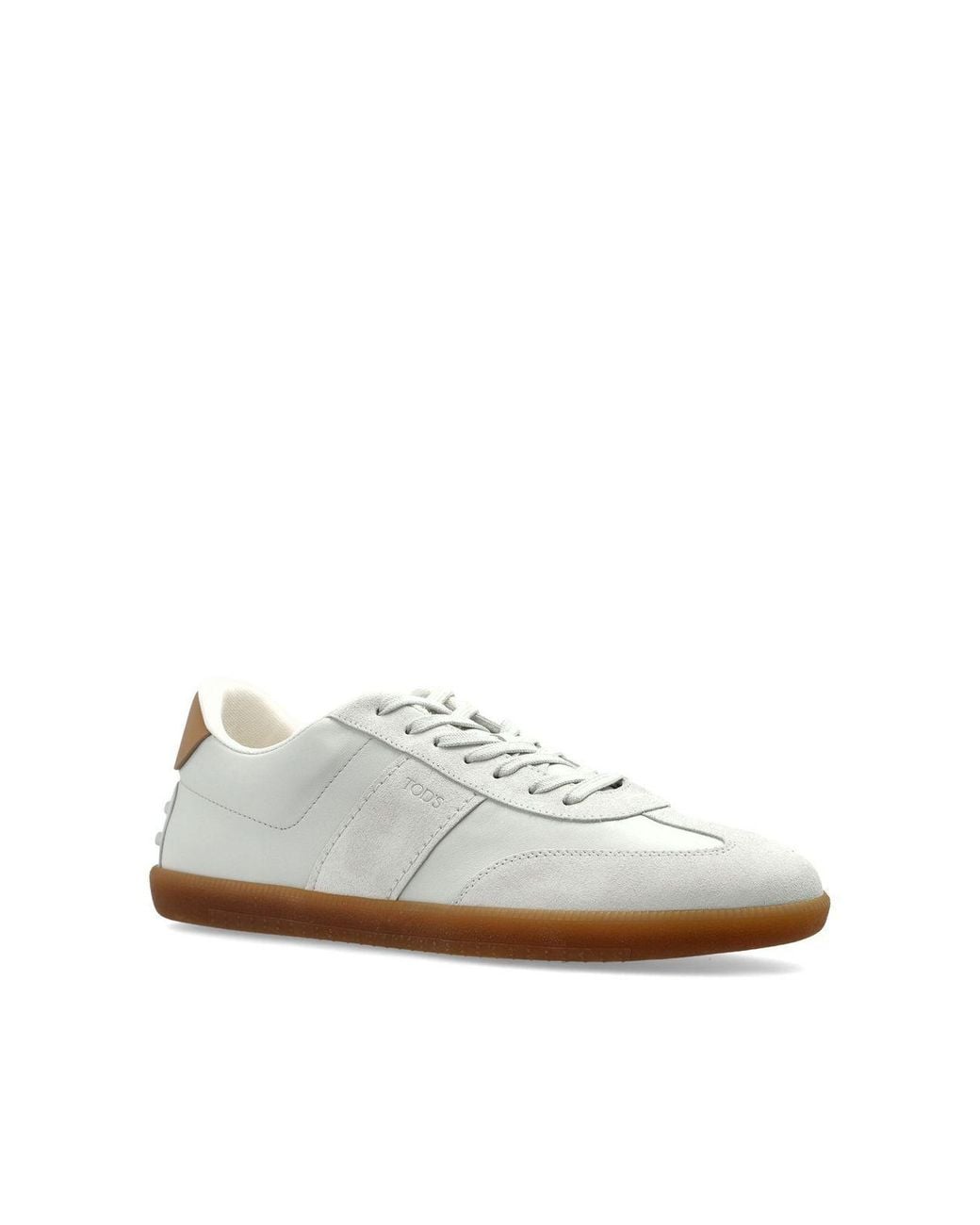 Tod's White Logo Low-Top Sneakers for men