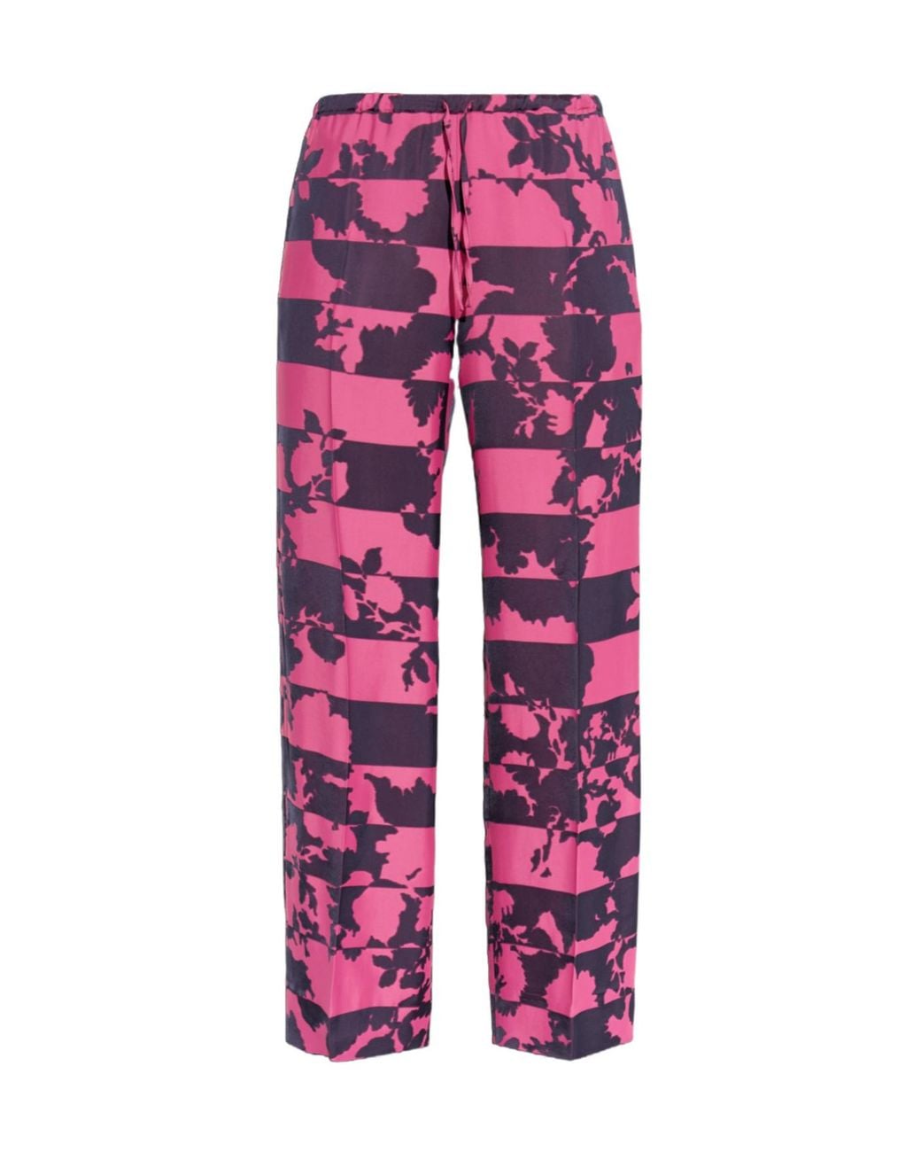 Dries Van Noten Red All Over Print Pants