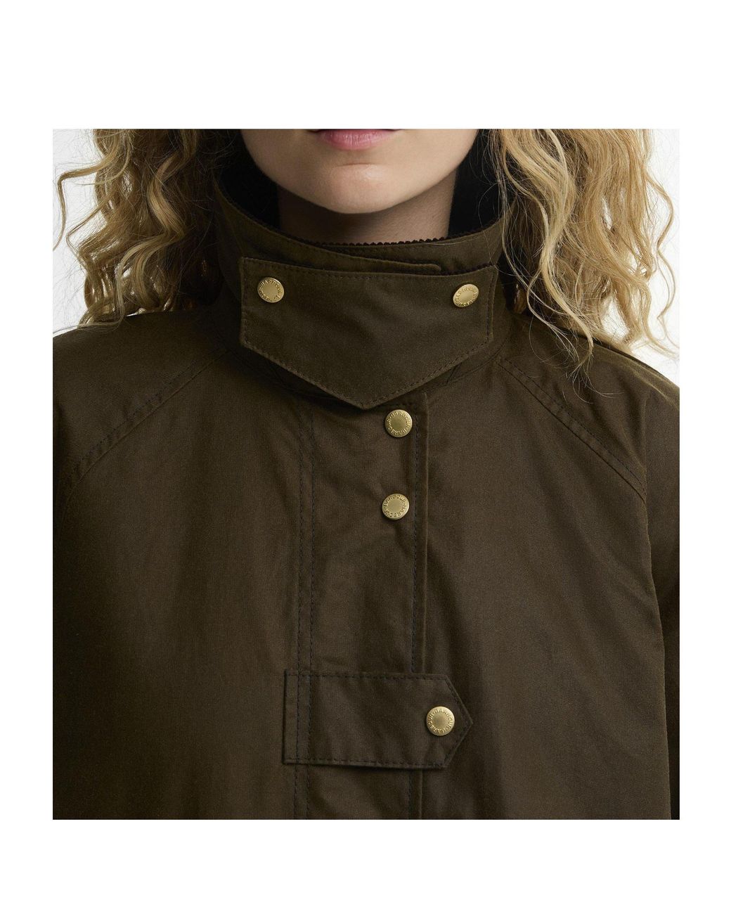 Barbour Brown Corduroy Collar Field Coat