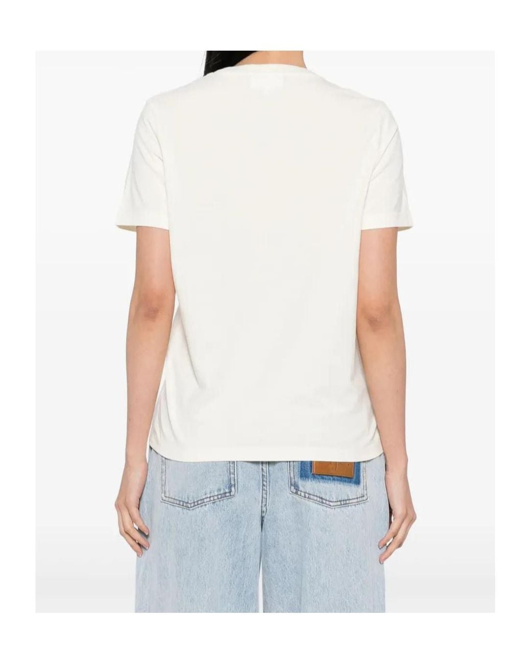 Maison Kitsuné White Short Sleeve T-Shirt for men
