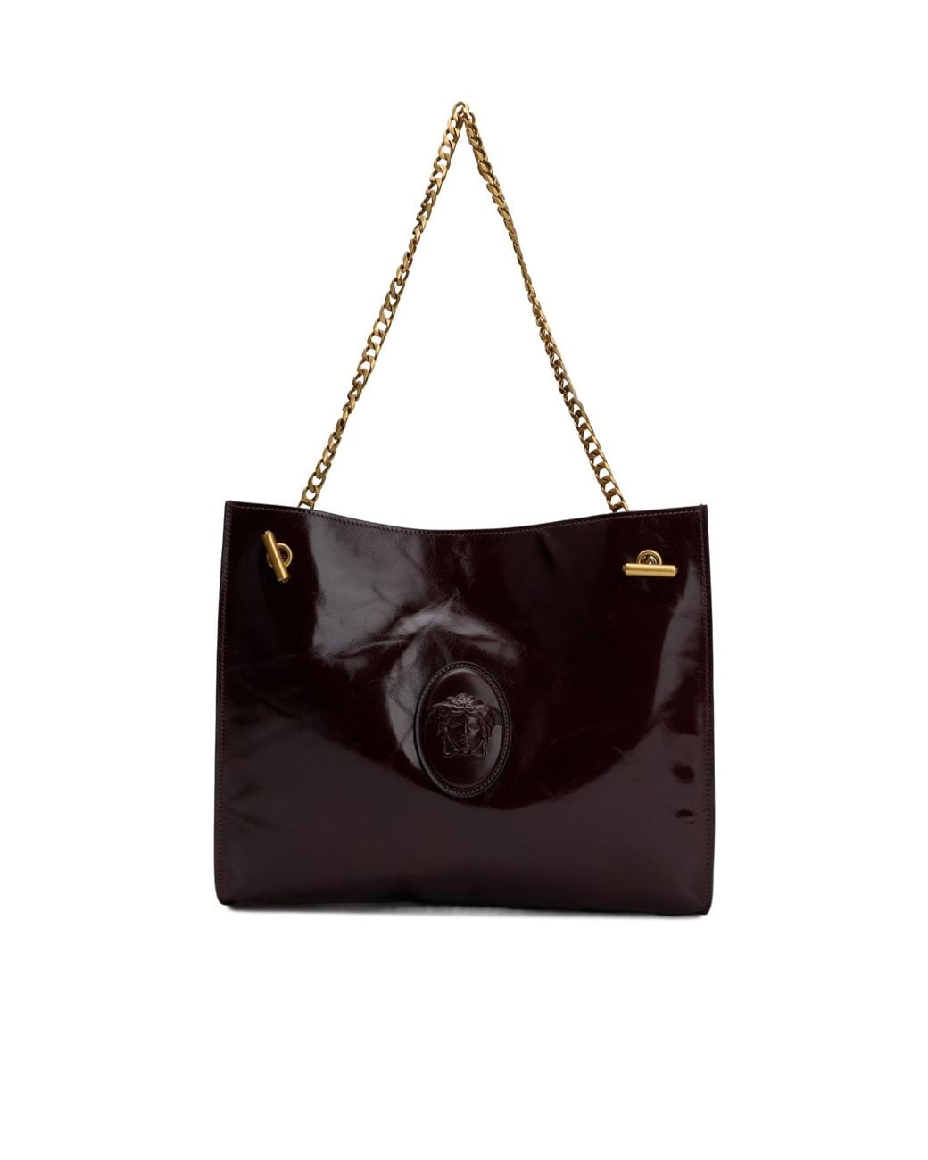 Versace Black Chain-Linked Shoulder Bag
