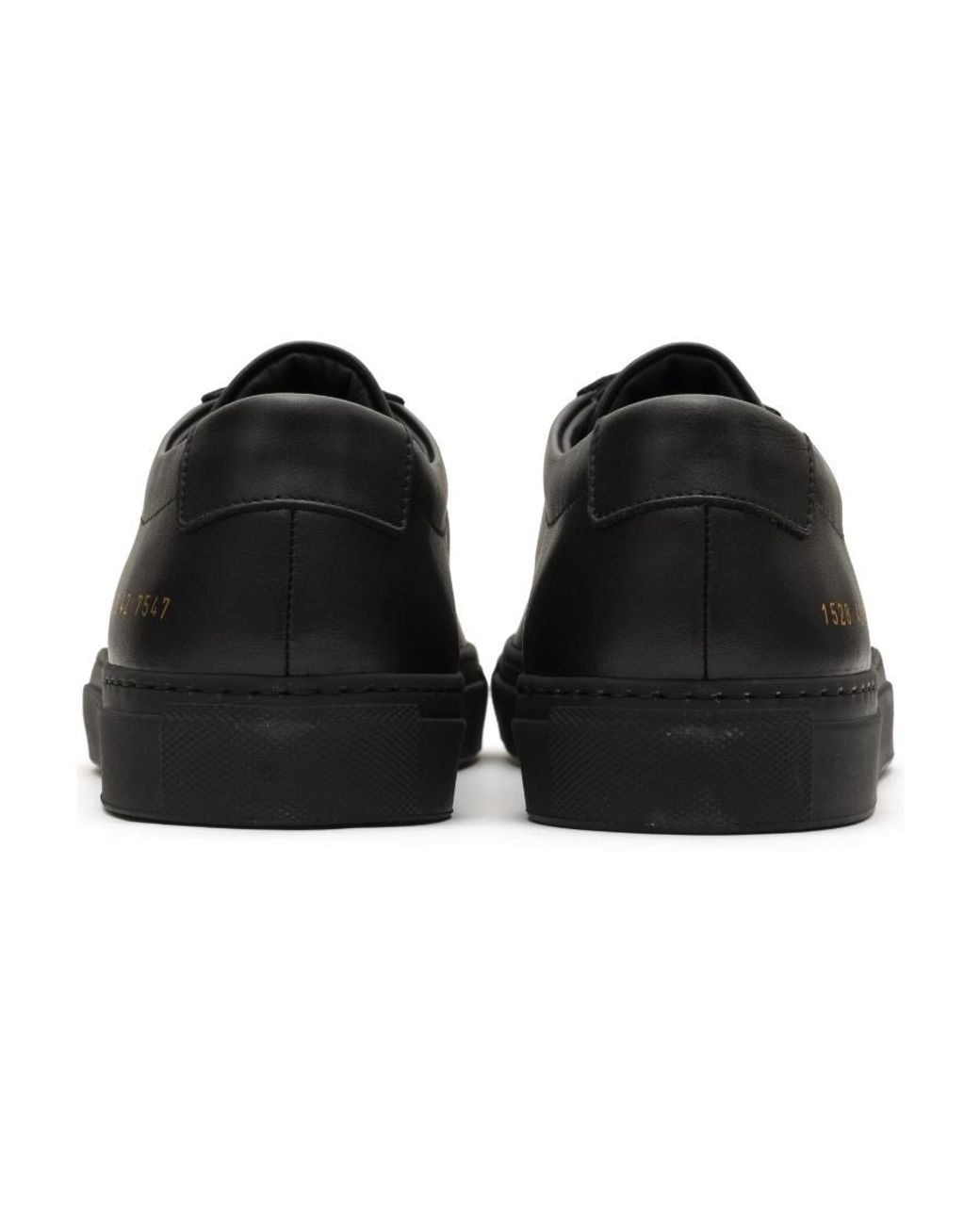 Common Projects Black Lace-Up Casual Sneakers for men