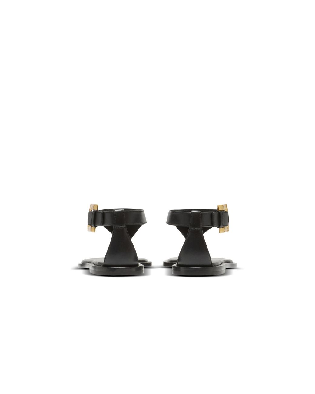 Balmain Brown Anthem Flat Toe-Post Sandals