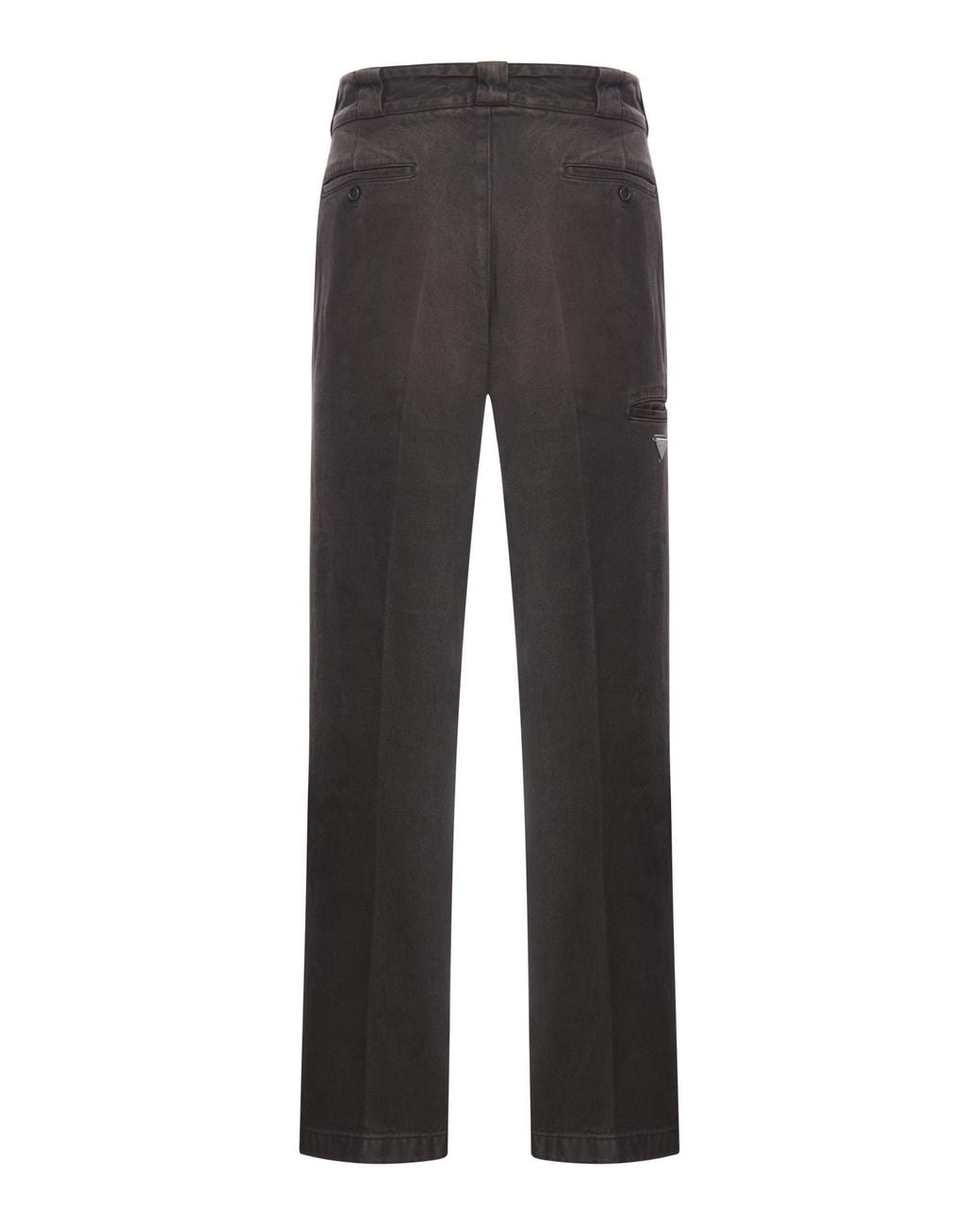 Prada Black Mid-Rise Loose-Fit Jeans for men